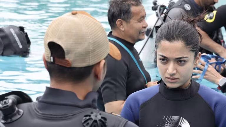 Rashmika Mandanna Pulls Off Gruelling Underwater Action Sequence for Mysaa Without a Body Double