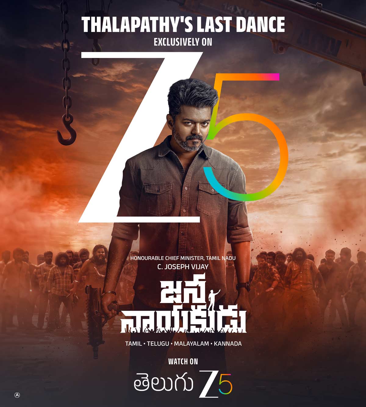 JanaNayakudu to Premiere on ZEE5 Tamil on August 21 in Four South Indian Languages
